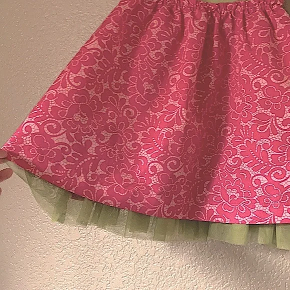 *Baby Gap Hot Pink Paisley Floral 2T Short Sleeve Dress C71 - Picture 7 of 8